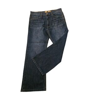 Red Head Men Jeans 38x30 Dark Wash Straight Leg Casual Workwear